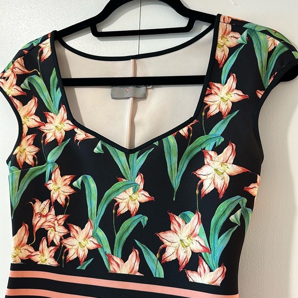 Clover Canyon Sunrise Neoprene Scuba Midi Dress in Multi - Picture 6 of 10